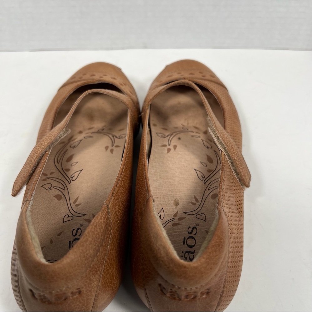 Taos Scamp Women’s Shoes 6 Brown Leather Mary Jane Comfort Flats Arch Support - Picture 7 of 14